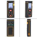 Everything Baby handheld digital laser distance meter measuring length and volume up to 40m, ideal for outdoor play equipment.