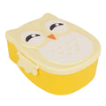 Plastic cartoon owl lunch box by Everything Baby, featuring food-safe microwave storage and playful design for kids.