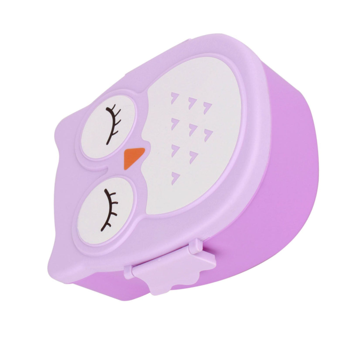 Plastic portable cartoon lunch box from Everything Baby, featuring colorful design for kids' pretend play and food storage.