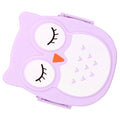Plastic portable cartoon lunch box from Everything Baby, food-safe microwave storage container for kids with colorful design.