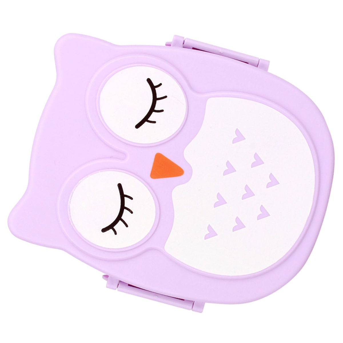 Plastic portable cartoon lunch box from Everything Baby, food-safe microwave storage container for kids with colorful design.