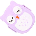 Colorful plastic cartoon lunch box with food-safe microwave storage, designed for kids' pretend play by Everything Baby.