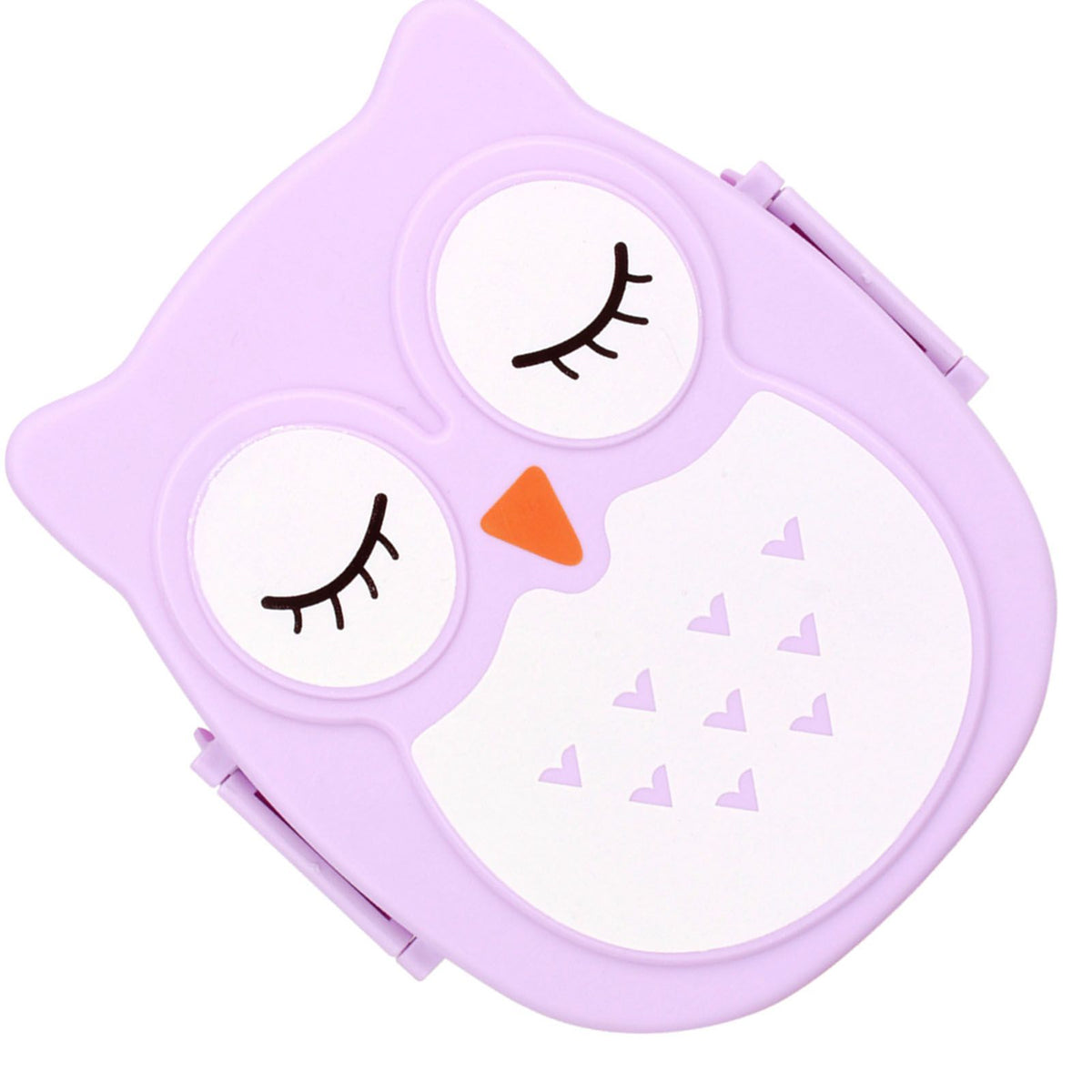 Plastic portable cartoon lunch box by Everything Baby, featuring colorful design, microwave-safe food storage container for kids.