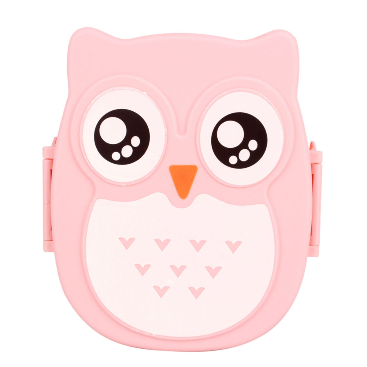 Plastic cartoon owl lunch box by Everything Baby, child-friendly microwave-safe food storage container with playful owl design.
