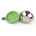 Round stainless steel lunch box with one layer, durable design, ideal for kids' food and nursing, by Everything Baby
