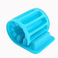 Colorful silicone cylinder ice cube tray for baby feeding, perfect for making fondant or chocolate molds