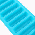Colorful silicone cylinder ice cube tray for making ice, chocolate, or fondant, ideal for baby feeding and kids' treats.
