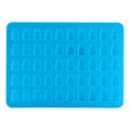 Silicone bear-shaped gummy maker mold for candies, chocolates, and ice, designed for baby and kids feeding activities.