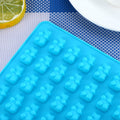 Silicone baby gummy bear mold with 50 cavities for making candies, chocolates, or ice, in a novelty XL tray by Everything Baby.