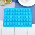 Silicone bear-shaped gummy mold for candy, chocolate, and ice, designed for making fun baby and kids treats.