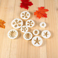 Set of 46 flower fondant cake decorating tools and cutters for sugarcraft, ideal for cake decorating and sugar art projects.
