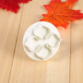 Set of 46 flower fondant cake decorating cutters and tools for sugarcraft, ideal for cake decorating and crafting.