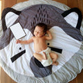 Cute cartoon animal cotton baby play mat from Everything Baby, perfect for crawling and pretend play for children.