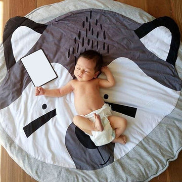 Cute cartoon animal cotton baby play mat from Everything Baby, perfect for crawling and pretend play for children.