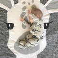 Cute cartoon animal baby play mat made of cotton, perfect for crawling and pretend play for children by Everything Baby.