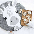 Cute cartoon animal play mat for babies and children, made of cotton, ideal for crawling and pretend play by Everything Baby.