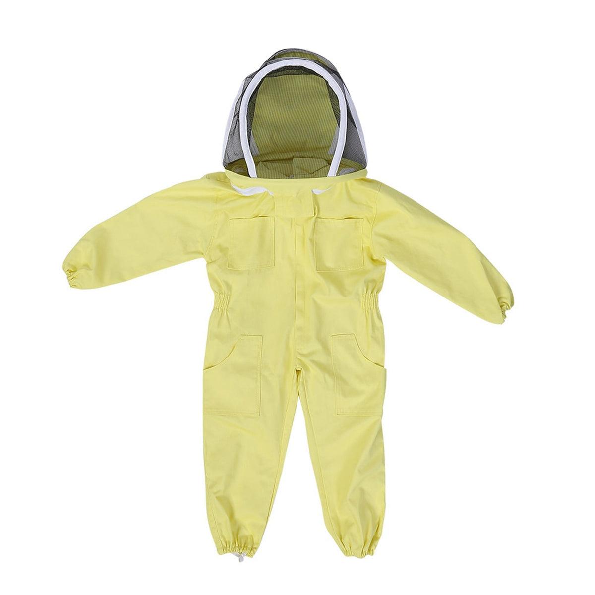 Child in professional beekeeping protective suit, baby bee farm visitor jumpsuit, outdoor outdoor play equipment for kids