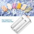 Stainless steel ice pop mold for DIY ice cream making, ideal for home kitchen and industrial use, from Everything Baby.