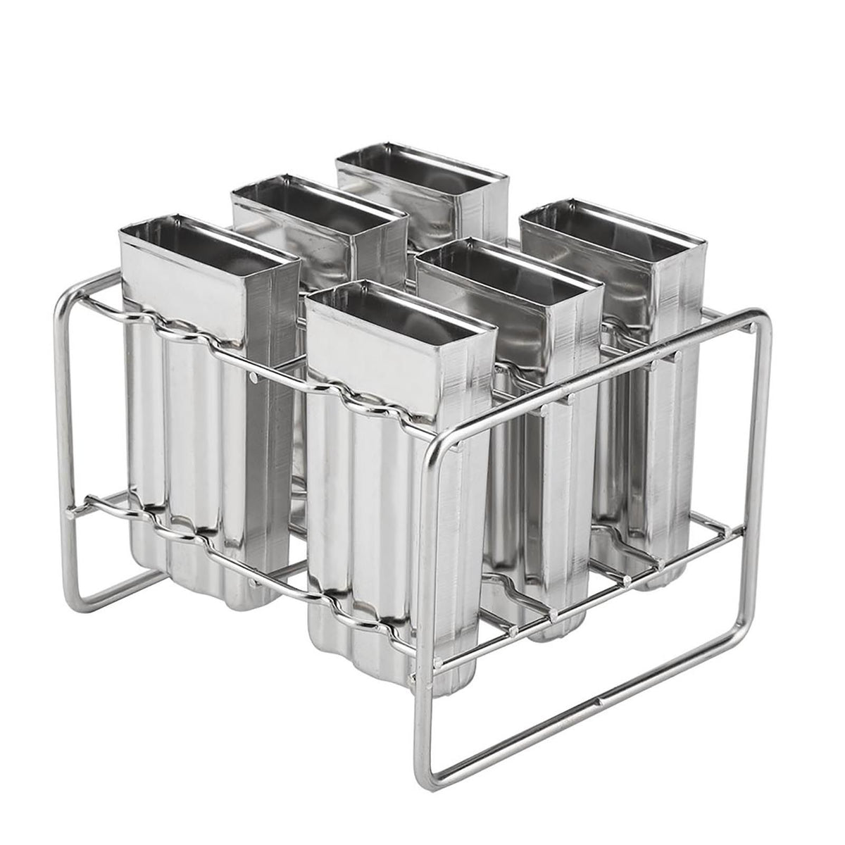 Stainless steel ice pop mold by Everything Baby, ideal for making homemade ice treats in a durable, industrial-style design.