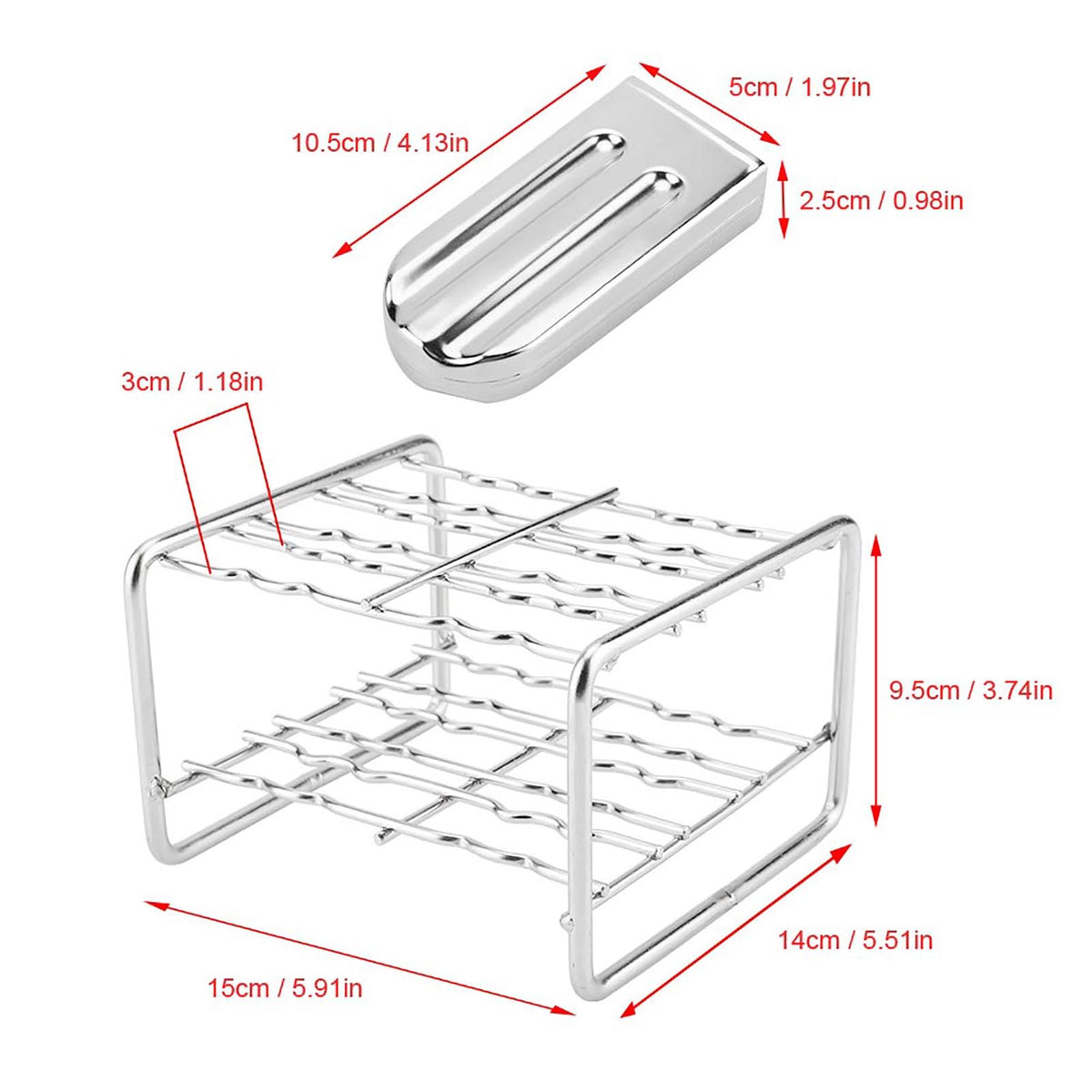Stainless steel ice pop mold maker for DIY ice creams, suitable for home kitchen and kids' pretend play, by Everything Baby.