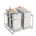 Stainless steel ice pop mold maker from Everything Baby, designed for DIY ice cream and ice pops in a home or industrial kitchen setting.