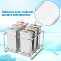 Stainless steel ice pop mold maker for DIY ice cream and treats, designed for home kitchen and industrial use.