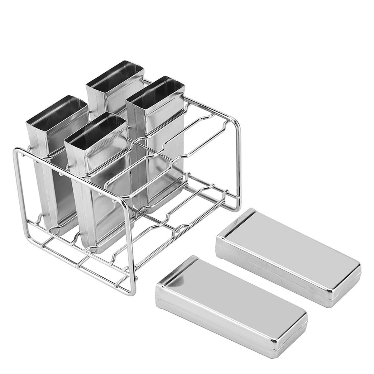 Stainless steel ice pop mold from Everything Baby, used for making DIY ice cream and pops in the kitchen.