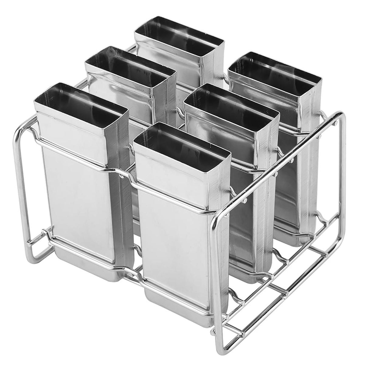Stainless steel ice pop mould maker for DIY ice cream, suitable for home kitchen and kids' pretend play, by Everything Baby.