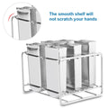 Stainless steel ice pop molds in four sizes by Everything Baby, suitable for making DIY ice pops in home or industrial kitchens.