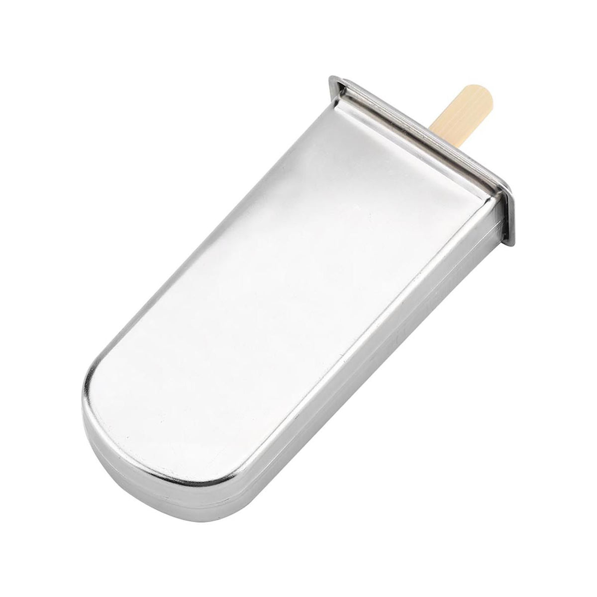 Stainless steel ice pop mold by Everything Baby, industrial-style DIY ice cream maker for home kitchen, 4-piece set.