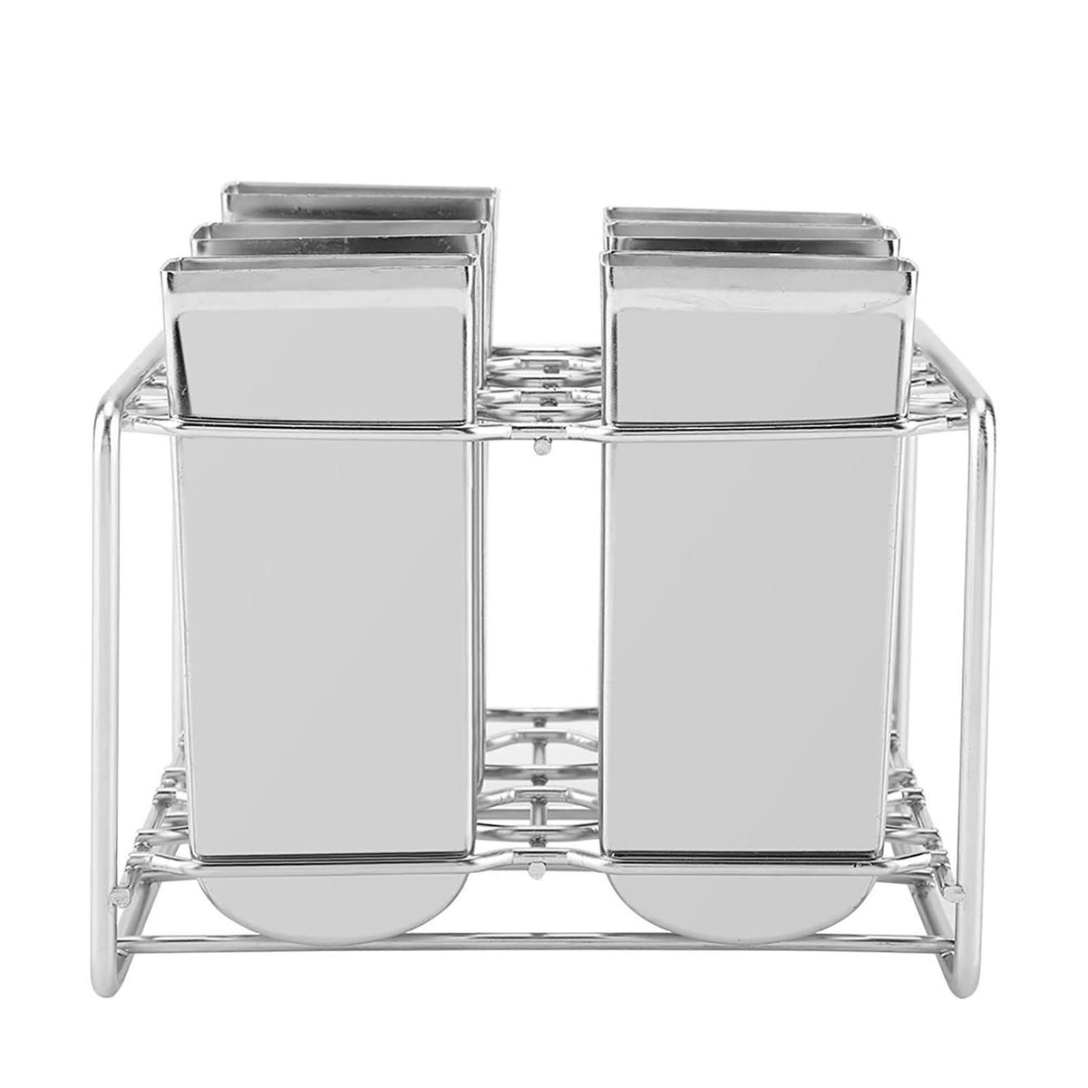 Stainless steel ice pop molds for DIY ice cream making, designed for home kitchen and industrial use, with four mold sections.