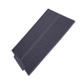 Grey rectangle silicone drain mat for drying dishes, heat resistant and slip-proof tray suitable for baby and kids nursing and feeding.