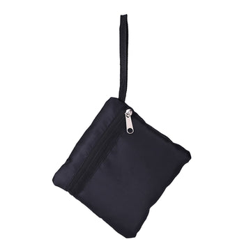 Black mesh drawstring backpack for kids, ideal for outdoor beach play and toy storage, branded Everything Baby.