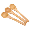 Set of 30 mini natural wooden children's spoons, ideal for outdoor play and kitchen condiment use by Everything Baby.