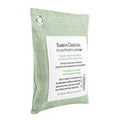 Light green air purifying bag with activated charcoal for odor removal, designed for cars and small spaces by Everything Baby.