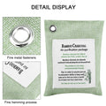 Light green air purifying bag with activated charcoal for odor removal, designed for car and room air purification by Everything Baby.