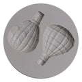 Silicone mold with hot air balloon pattern for cake decorating, suitable for baking and DIY fondant cake decorations