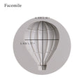 Silicone mold featuring hot air balloon pattern for cake decorating, ideal for DIY baking and fondant cake decorations.