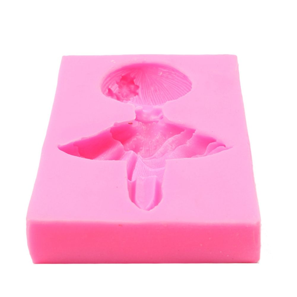 Silicone cake mold featuring a ballet dancing girl pattern, ideal for baking desserts, pudding, or soap making, by Everything Baby.
