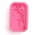 Silicone mold in vase shape for cake decorating, cookies, and sugar paste, ideal for baking and pretend play food sets.
