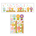 Colorful pattern wall decor sticker for children's room, designed for pretend play and kindergarten decoration by Everything Baby.