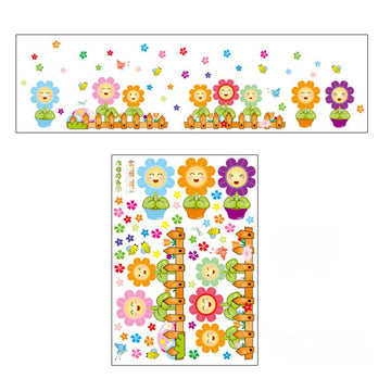 Colorful pattern wall decor sticker for children's room, designed for pretend play and kindergarten decoration by Everything Baby.