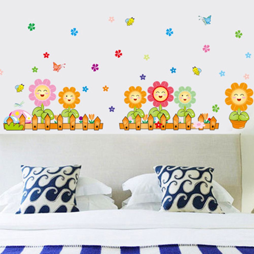 Colorful pattern wall decor sticker for children’s room, featuring playful designs for kindergarten and pretend play spaces.