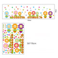 Colorful cute pattern wall decor sticker for children's rooms, featuring playful designs perfect for kindergarten and kids' pretend play.