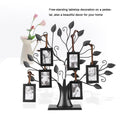 Baby and kids’ family photo frame display tree with hanging picture frames, wooden home decor by Everything Baby.