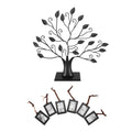 Everything Baby family photo display tree with hanging picture frames, wooden home decor for kid's room or living space.