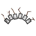Wooden family photo display tree with hanging picture frames, stylish home decor for kids' room by Everything Baby.