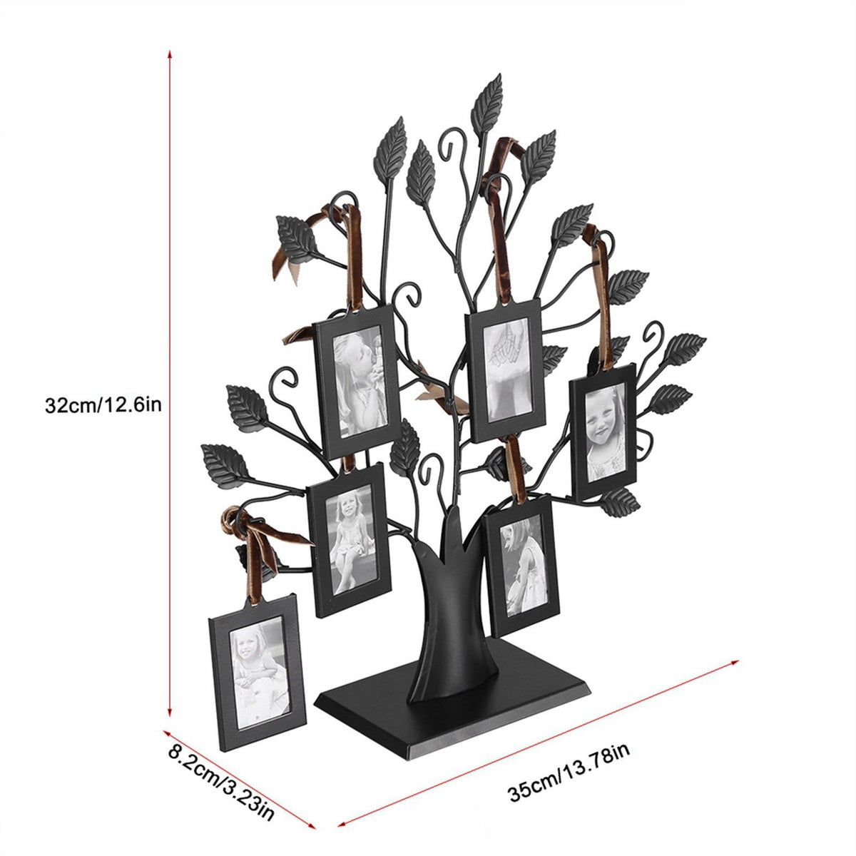 Everything Baby family photo frame display tree with hanging picture frames, decorative home decor for kid's room.