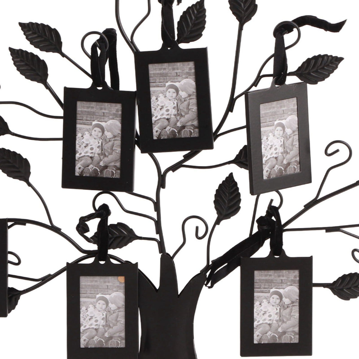 Baby and kids' photo frame display tree with hanging picture frames, stylish home decor by Everything Baby.
