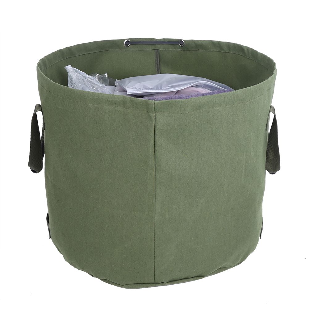 Portable waterproof reusable canvas tote for garden leaf waste, ideal for outdoor play and storage by Everything Baby.